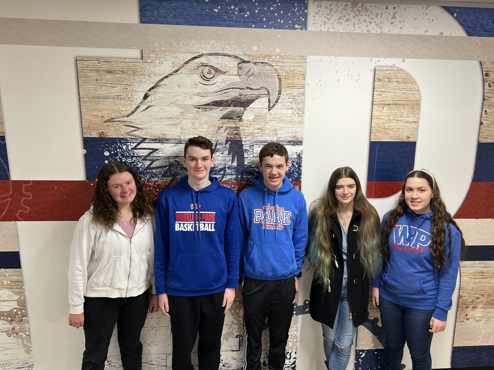 Pictured from left are Wheeling Park High School Science Bowl Team members Makenna Kelly, Ryan Linder, Grant Kenamond, Kathryn Prather and Mariana Alkhouri.