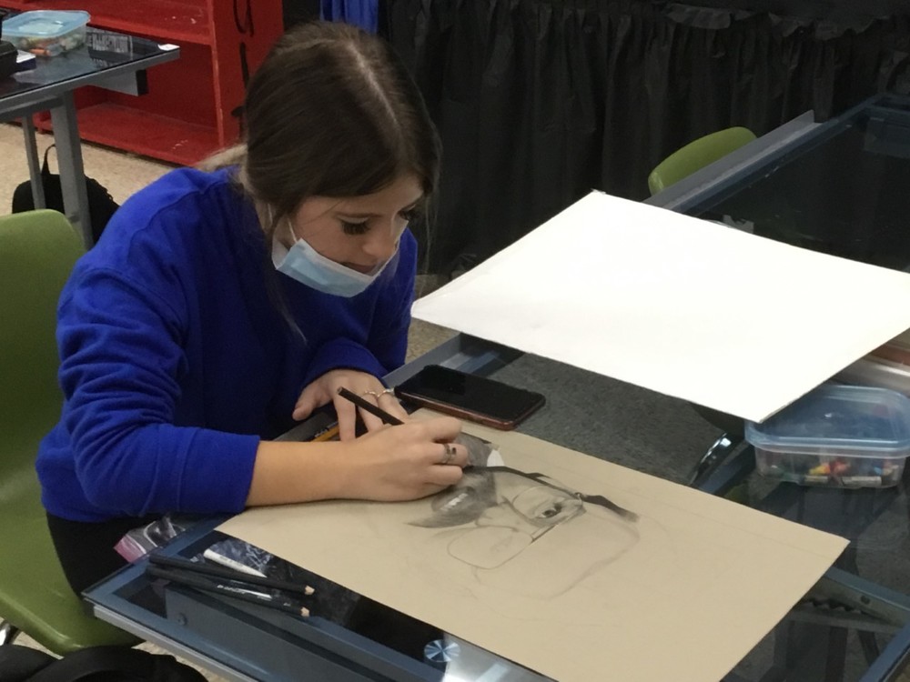 Pictured is talented Wheeling Park High School junior Bryanna Nally. Her work will be on display at Celebration of the Arts.