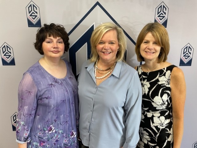 Pictured from left are Youth Mentoring Network Coordinator Ashley Flaherty, Ohio County Schools Human Resources Director Susan Nolte and Steenrod Elementary School Principal Michelle Dietrich.