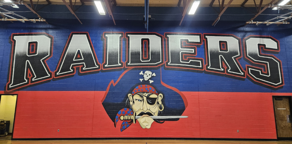 The Triadelphia Middle School gym was recently repainted.